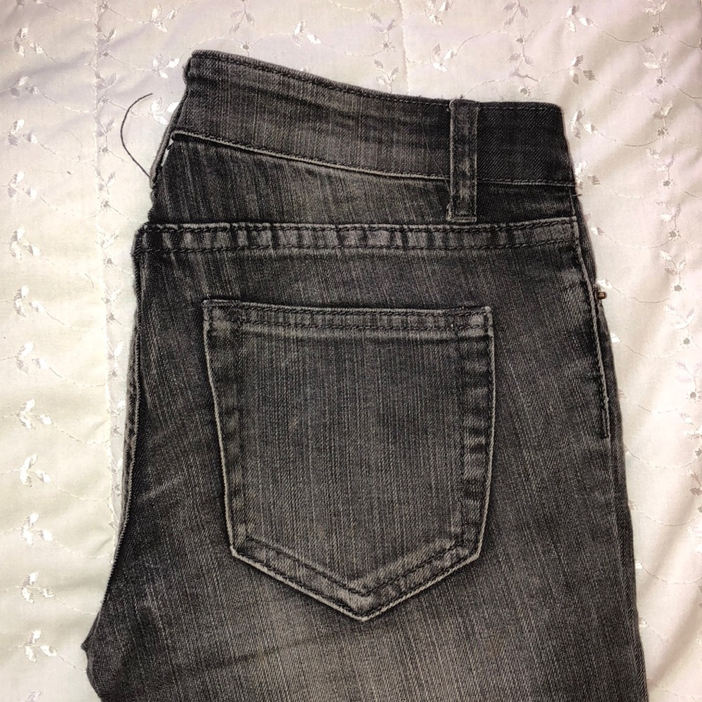 Dark wash skinny jeans